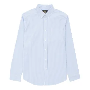 Portuguese Flannel L/S Seersucker Atlantico Shirt Stripe Blue