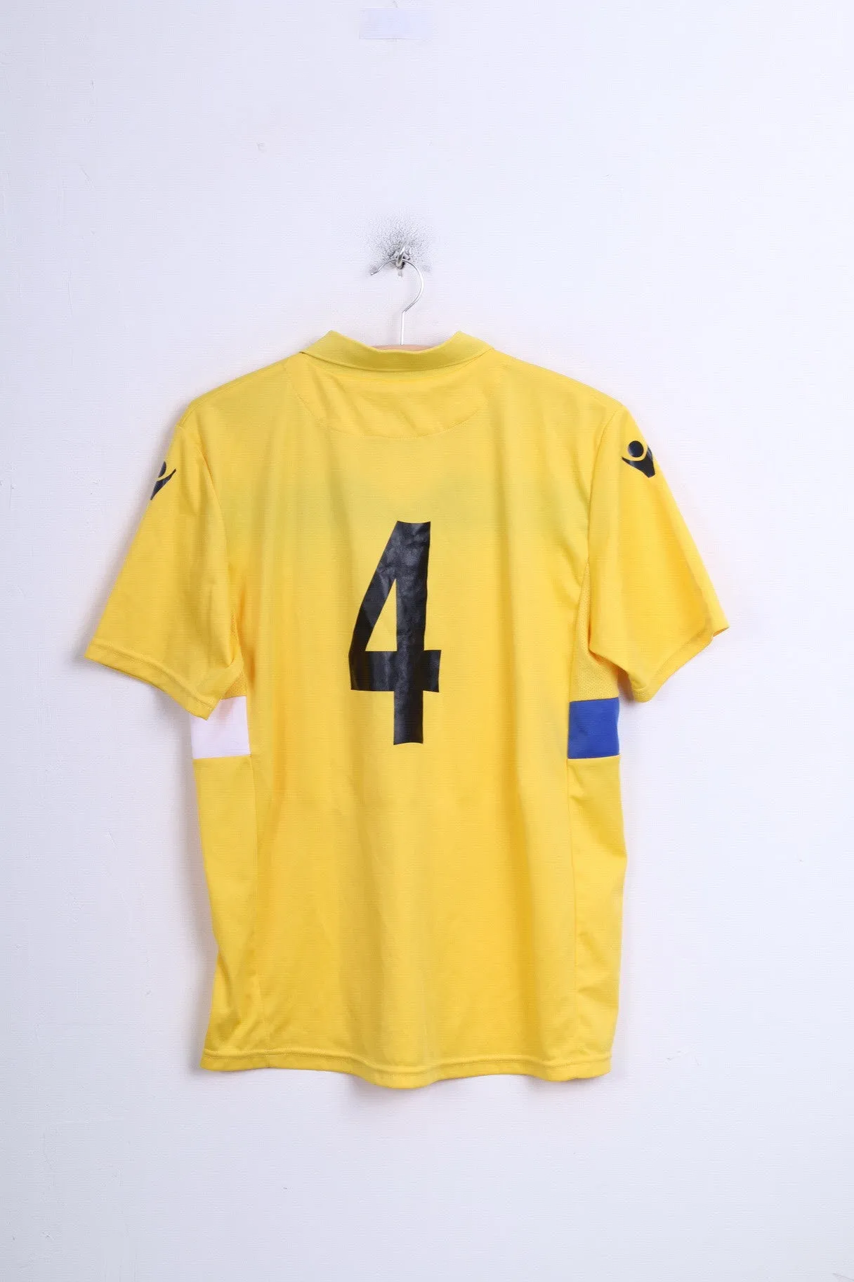 Potters Bar Crusaders Macron Mens S Polo Shirt Yellow Sport
