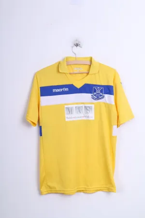 Potters Bar Crusaders Macron Mens S Polo Shirt Yellow Sport