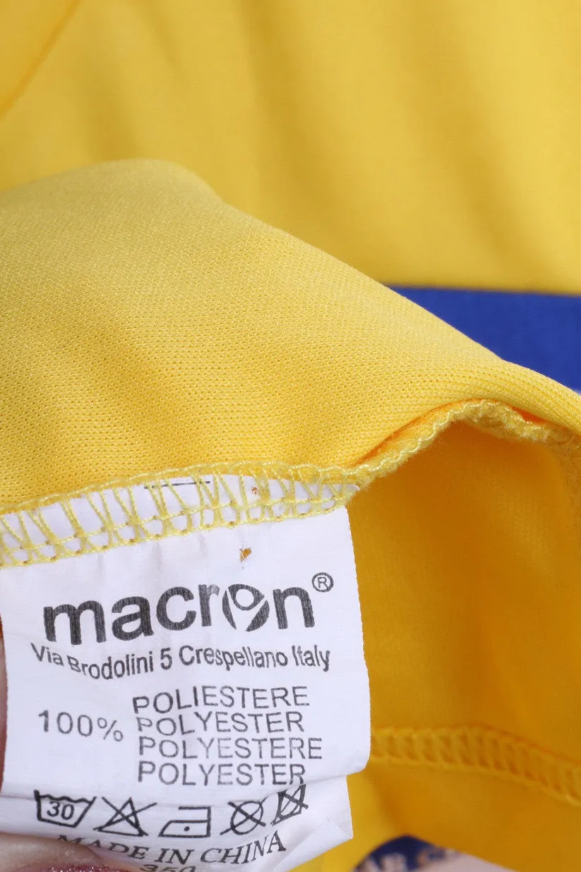 Potters Bar Crusaders Macron Mens S Polo Shirt Yellow Sport