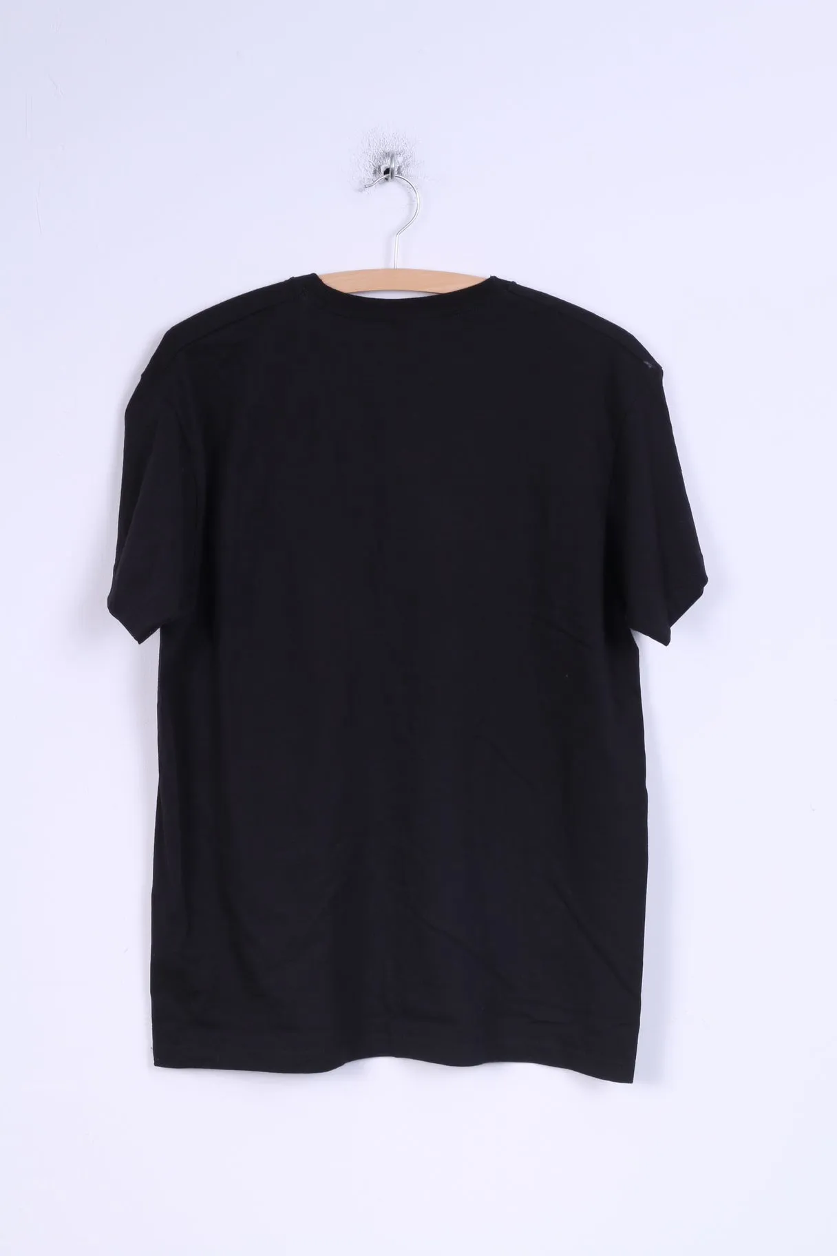 Primark Mens M T-Shirt Cotton Black Graphic Vinyl Mashups Summer