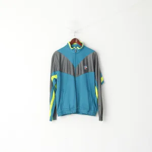 Puma International Men 38 S Sweatshirt Turquoise France Vintage Zip Up Tracksuit Top