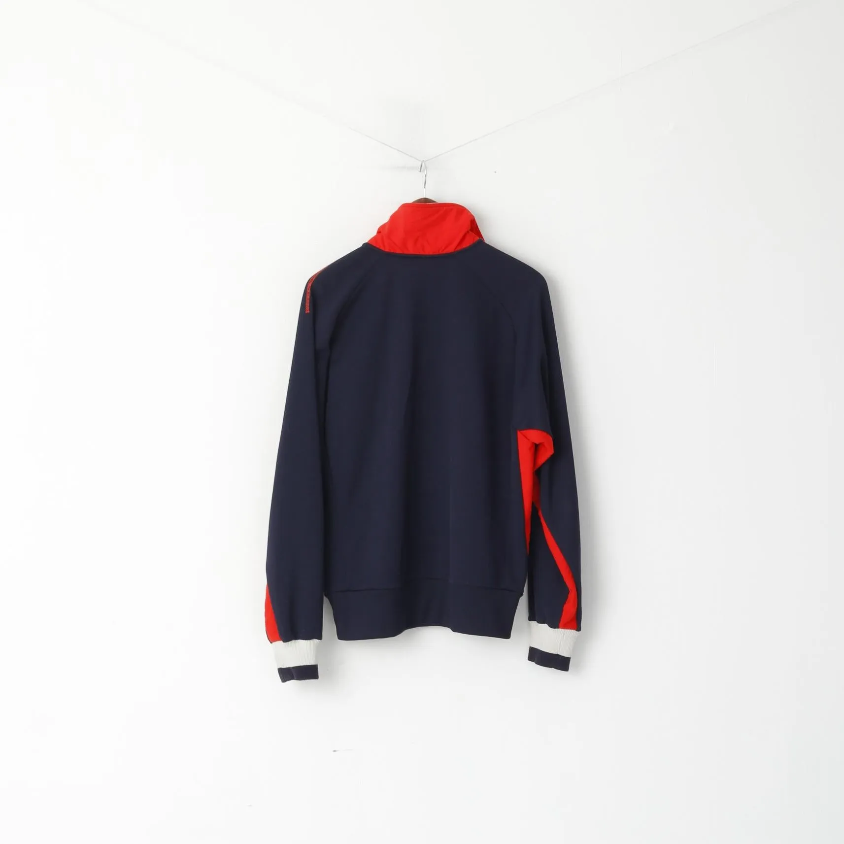 Puma Men M Sweatshirt Navy Vintage Training Full Zipper Retro Track Top