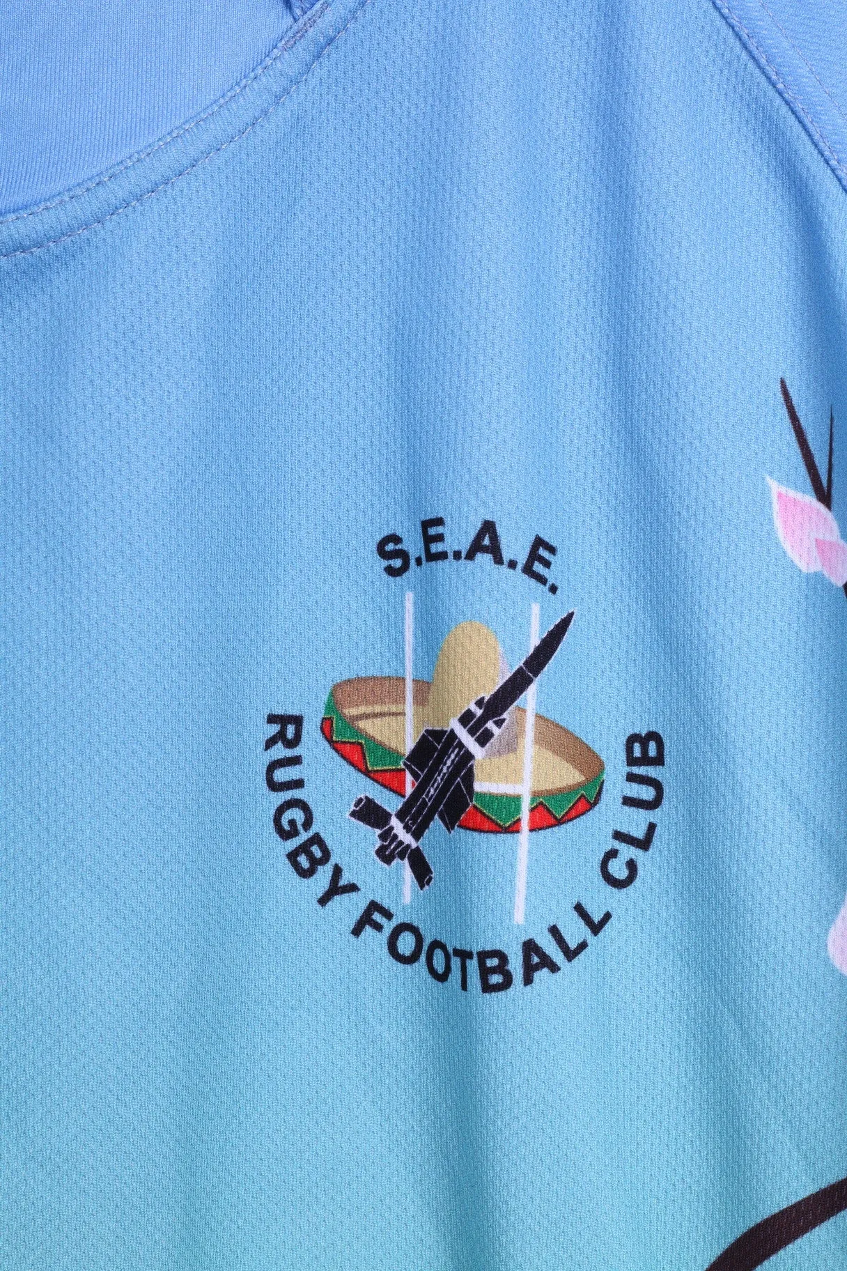 Raging Bull S.E.A.E. Mens 42'' Shirt Rugby Football Club Blue