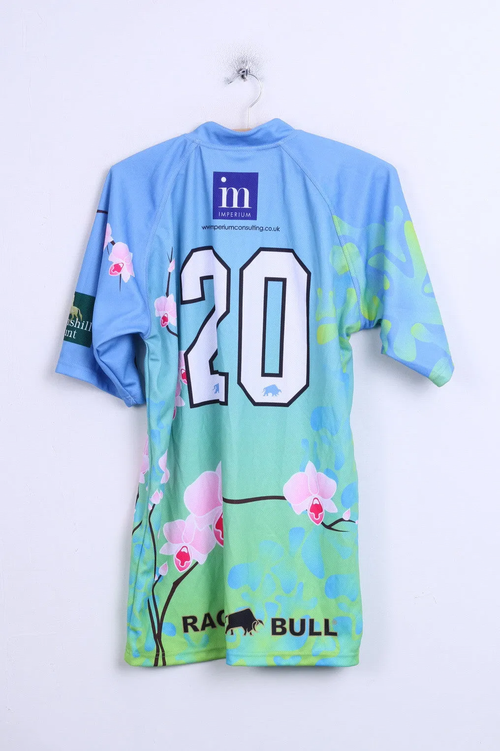 Raging Bull S.E.A.E. Mens 42'' Shirt Rugby Football Club Blue