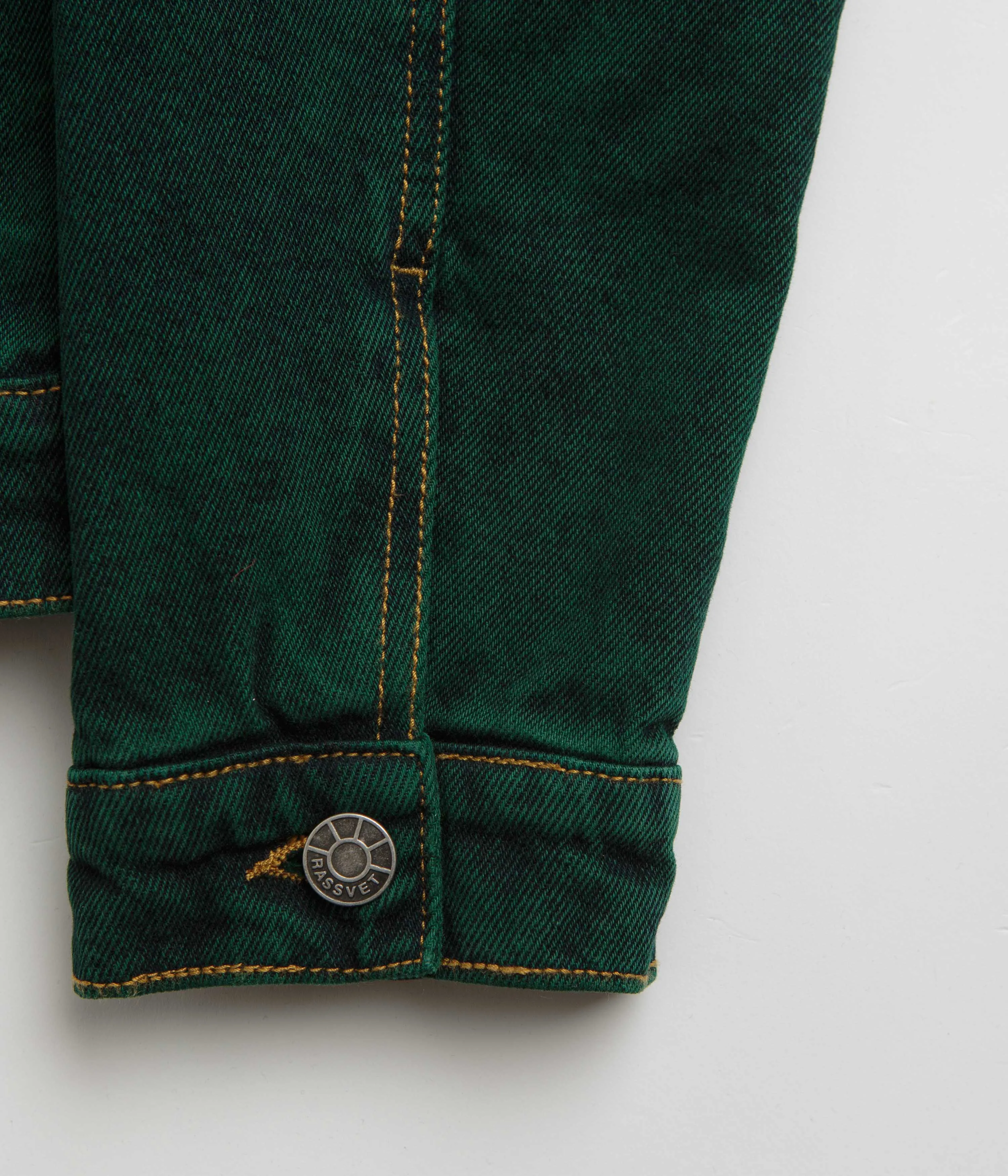 Rassvet Lined Denim Jacket - Green