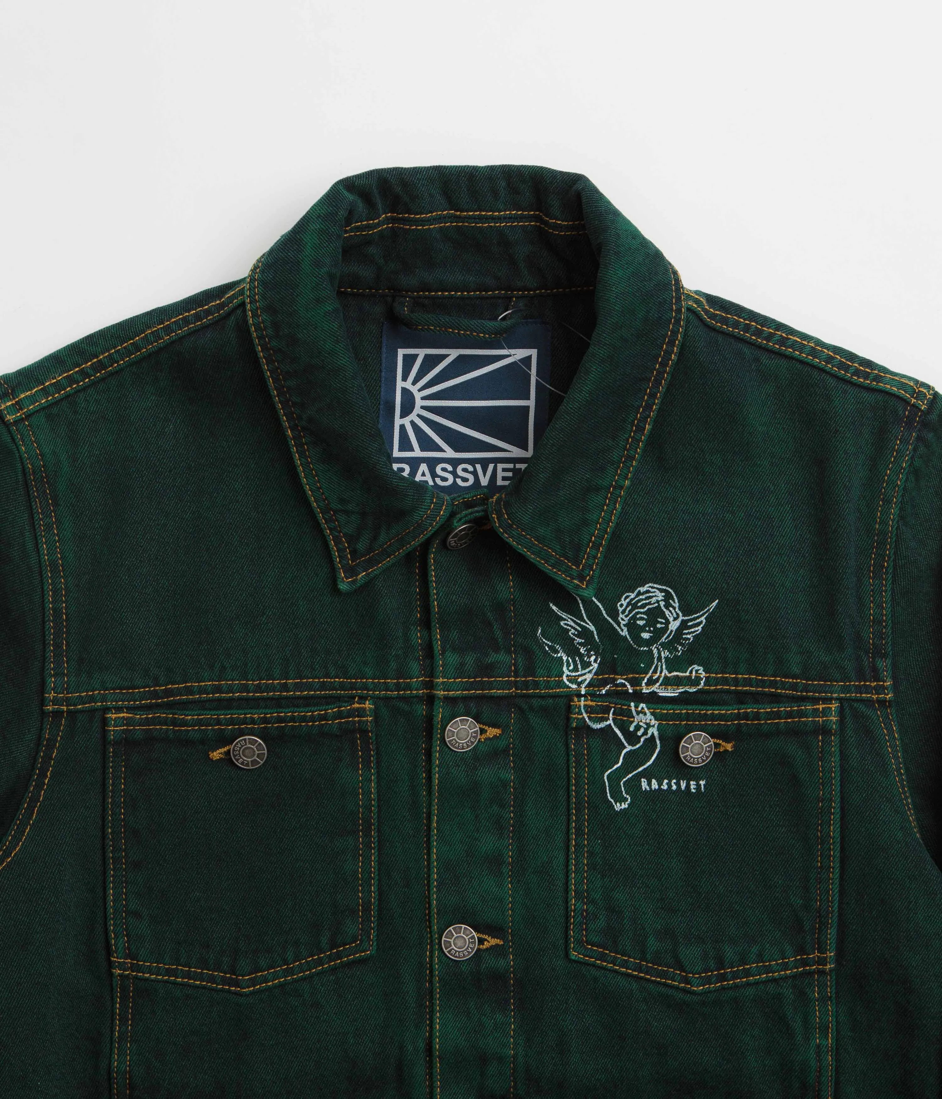 Rassvet Lined Denim Jacket - Green