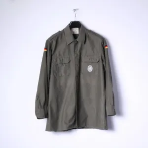 Rawe Rheda Mens 41/42 M/L Casual Shirt Green Military Germany Army Top
