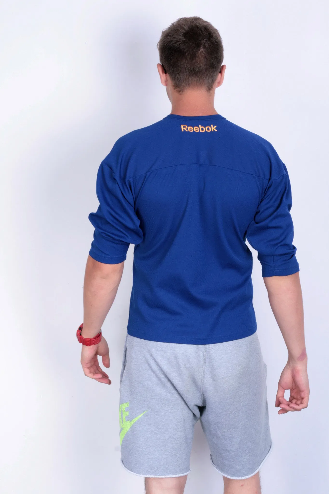 Reebok Svenska Bandyförbundet Mens Xs Youth 150cm T-Shirt Long Sleeve Sport