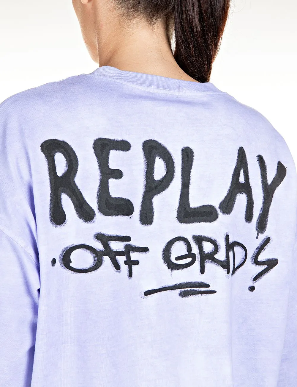 Replay Women's Tie Dyed Heavy Organic Cotton Top