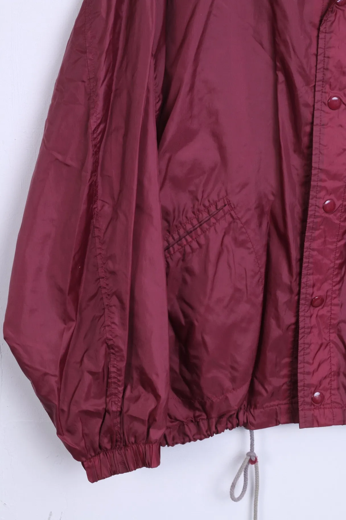 RESCUE Sports Mens XL Jacket Outdoor Nylon Waterproof Maroon