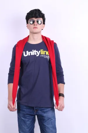 Reserved Mens XL Shirt Long Sleeve Crew Neck Unity Line Cotton