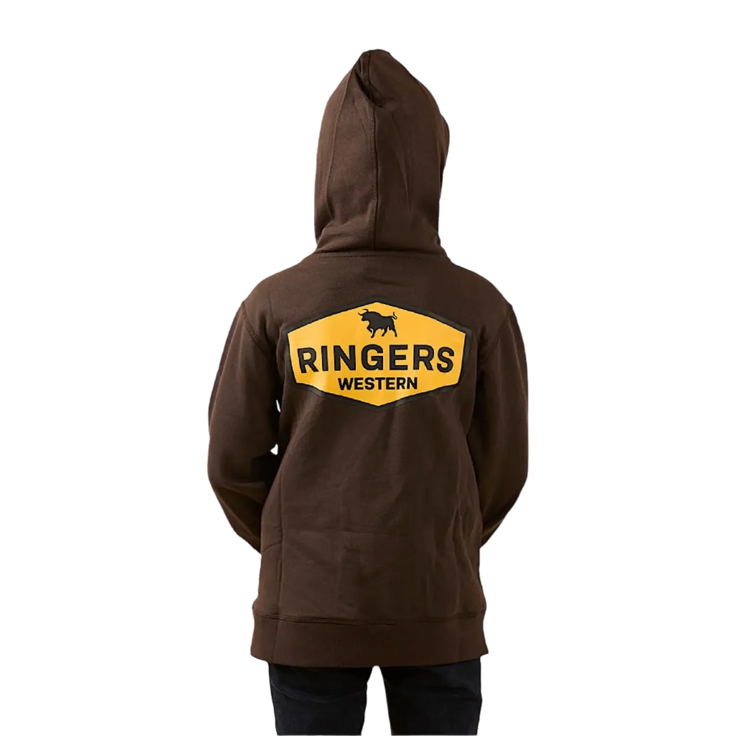Ringers Western Kid's Servo Hoodie - Charcoal
