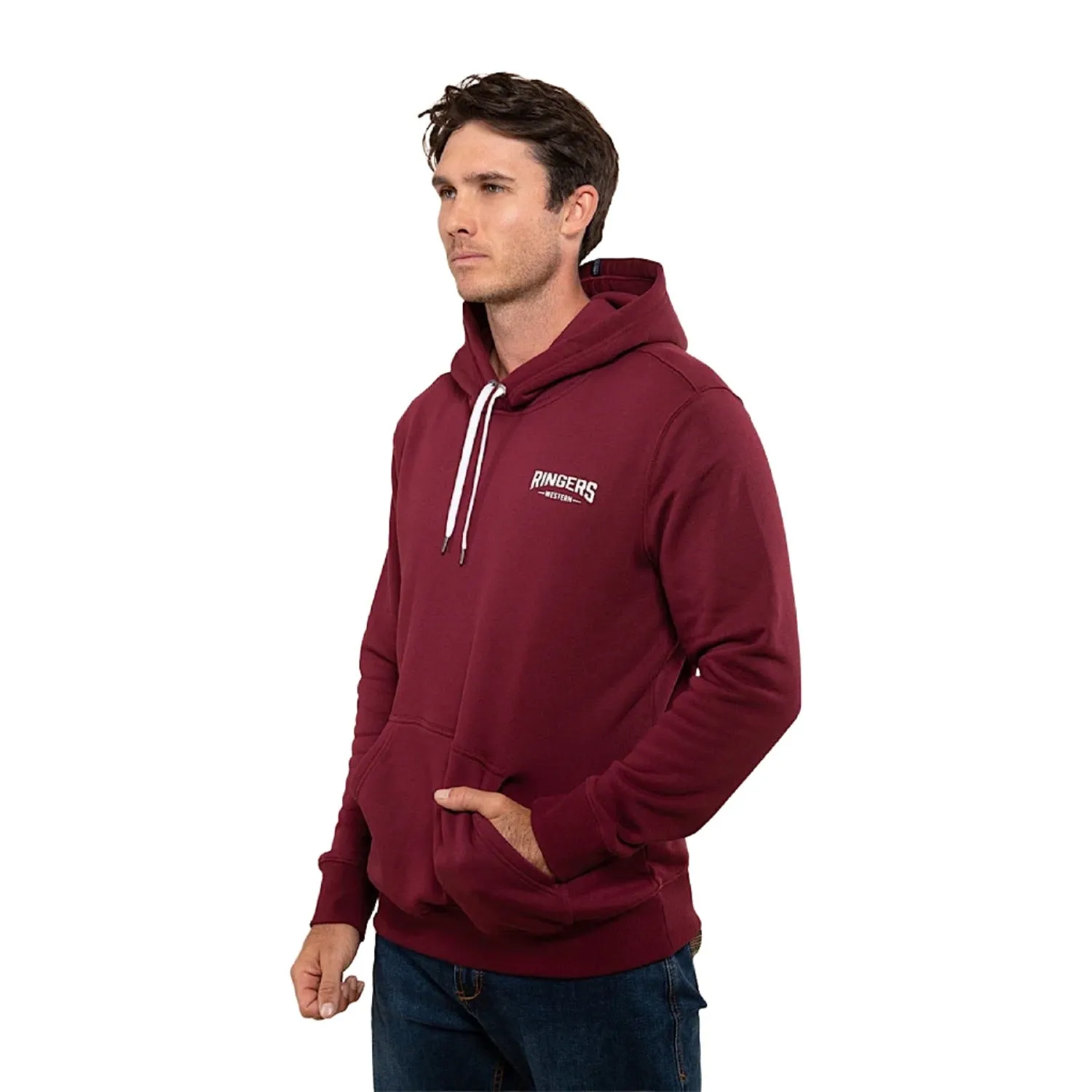 Ringers Western Men's Squadron Hoodie - Burgundy