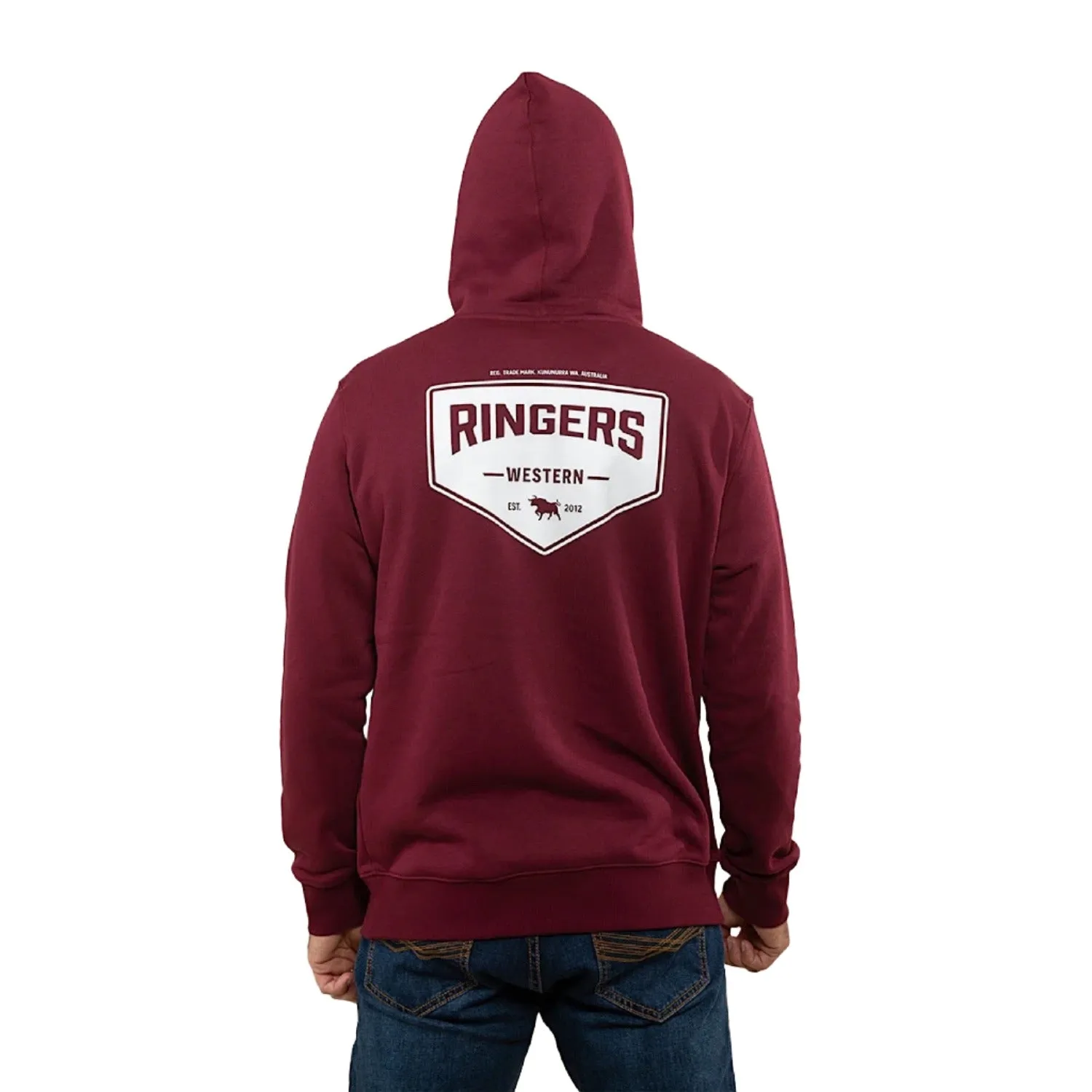 Ringers Western Men's Squadron Hoodie - Burgundy