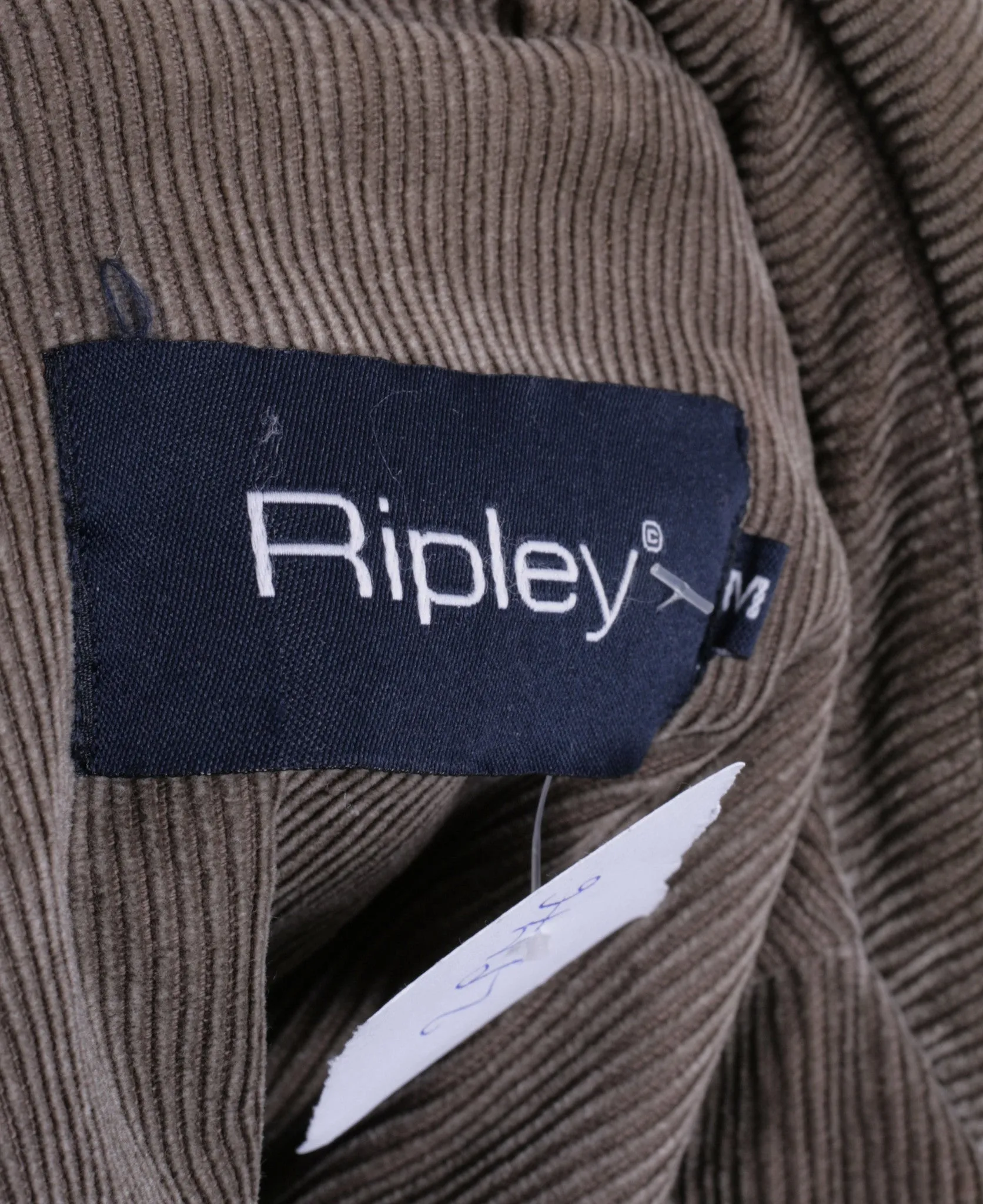 Ripley Mens M Conduroy Jacket Brown Full Zipper Cotton