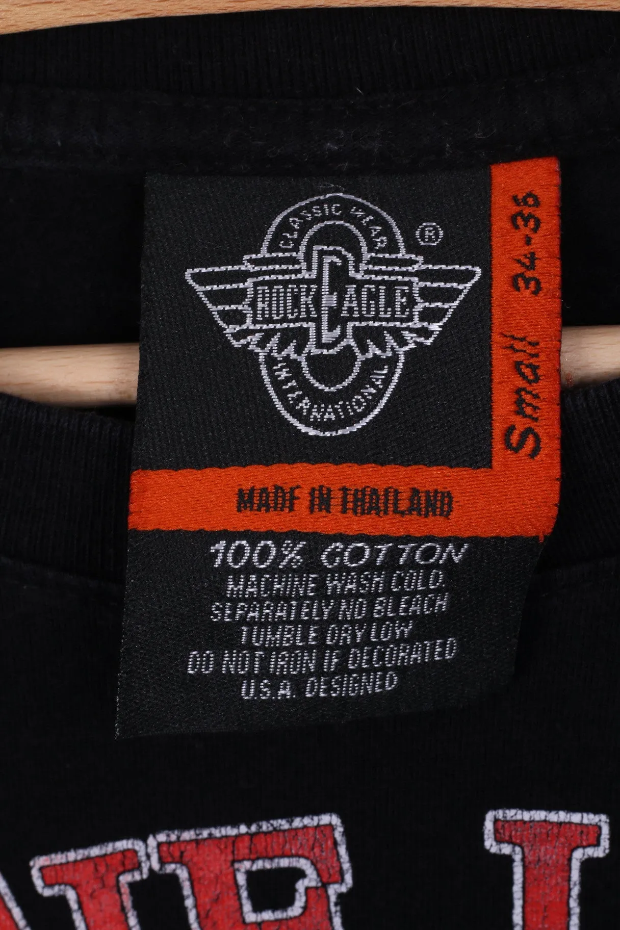 Rock Eagle Mens S T-Shirt Jessie James Black Cotton