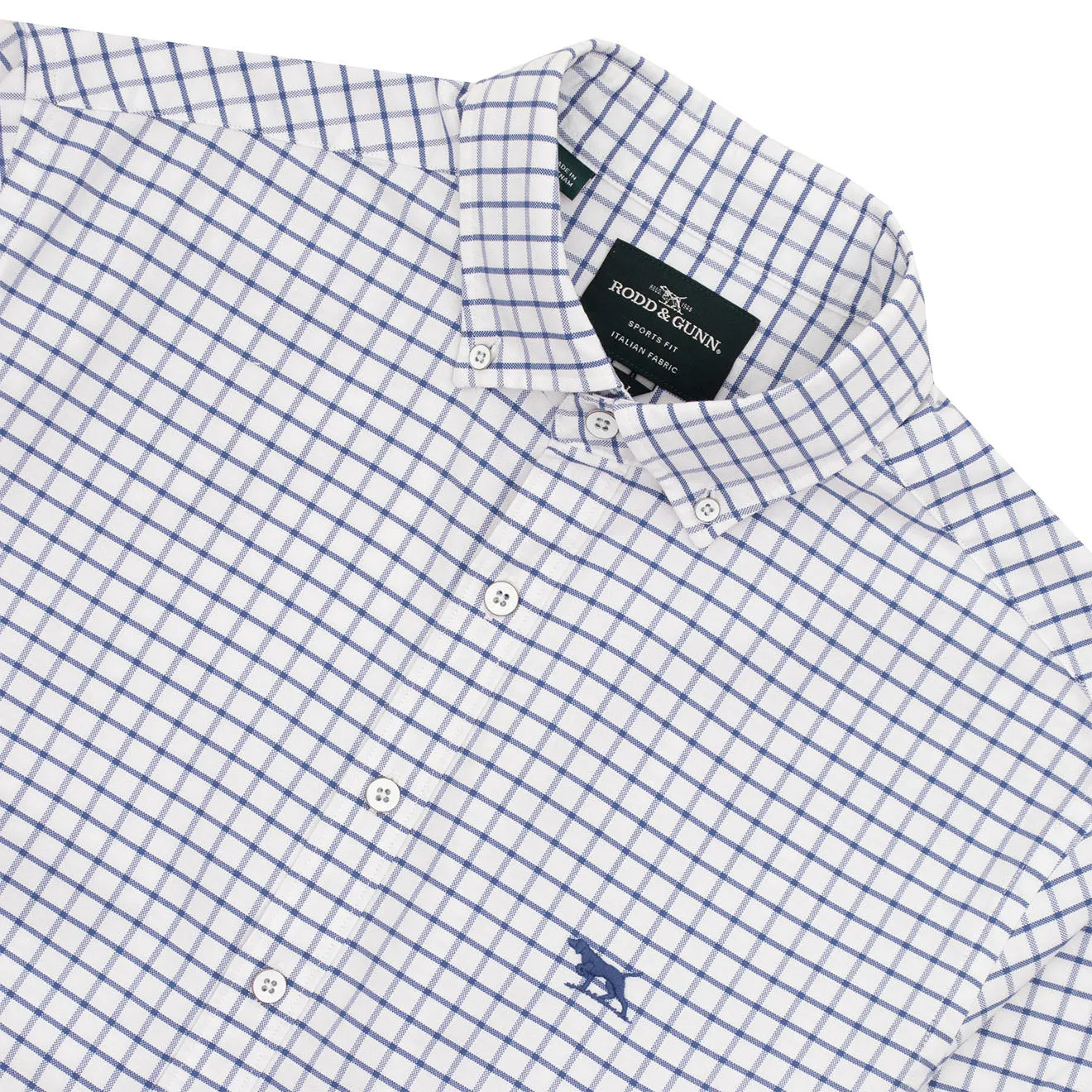 Rodd & Gunn Gunn Check Oxford 3 LS Slim Fit Shirt Ink