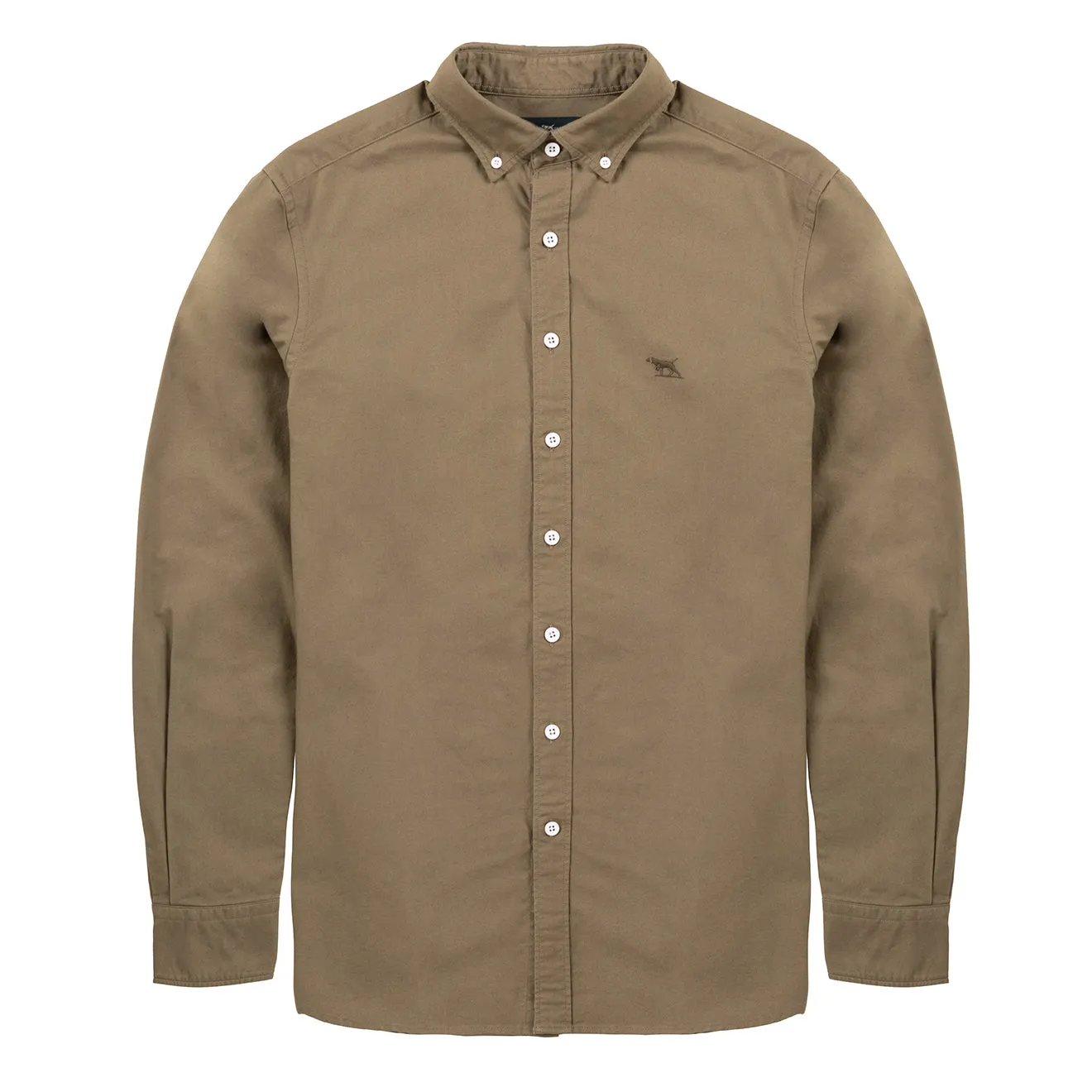 Rodd and Gunn Gunn Oxford PD L/S Shirt Olive