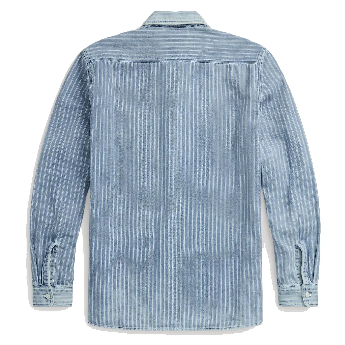 RRL by Ralph Lauren Indigo Striped Double-Faced Workshirt Indigo Stripe