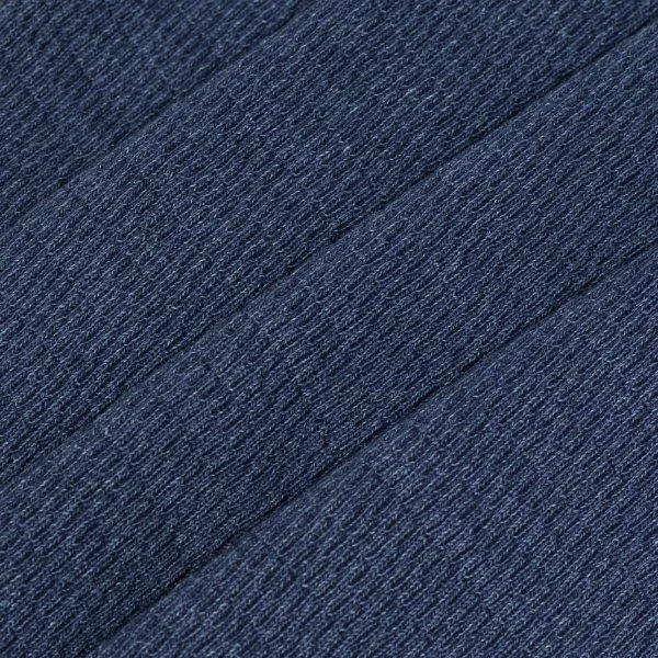 RRL by Ralph Lauren Jacquard-Knit Crew Neck L/S T-Shirt Rinsed Blue Indigo
