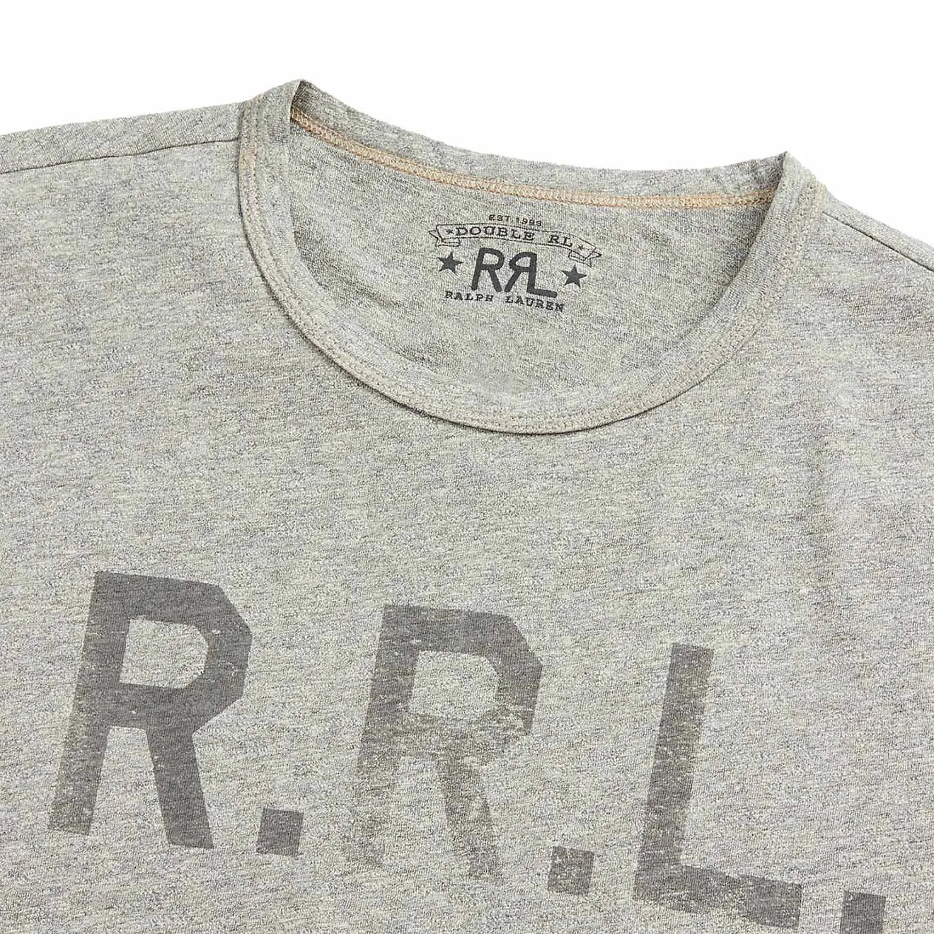 RRL by Ralph Lauren Logo Jersey T-Shirt Heather Grey
