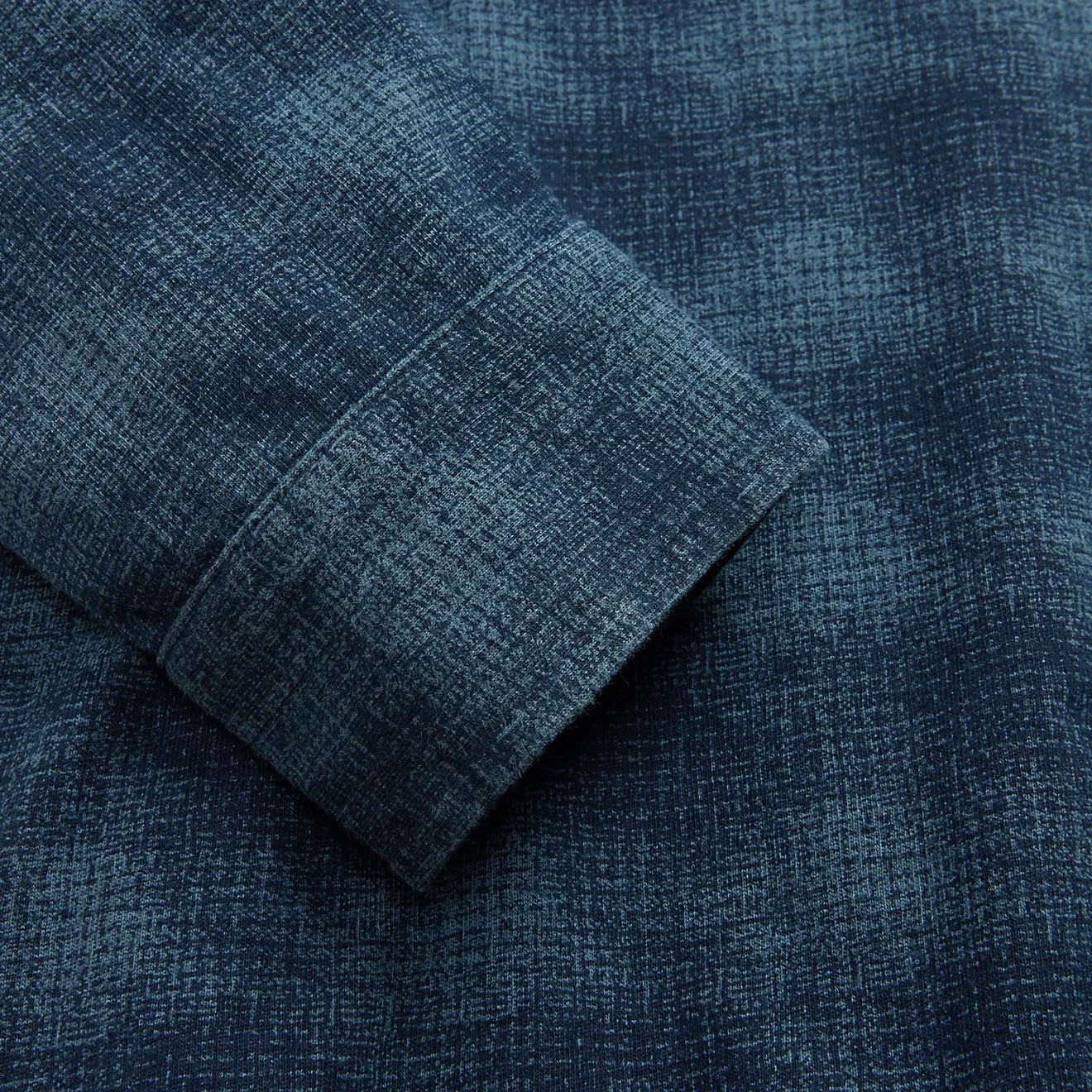 RRL by Ralph Lauren Plaid-Print Jersey Popover Workshirt Navy/Blue