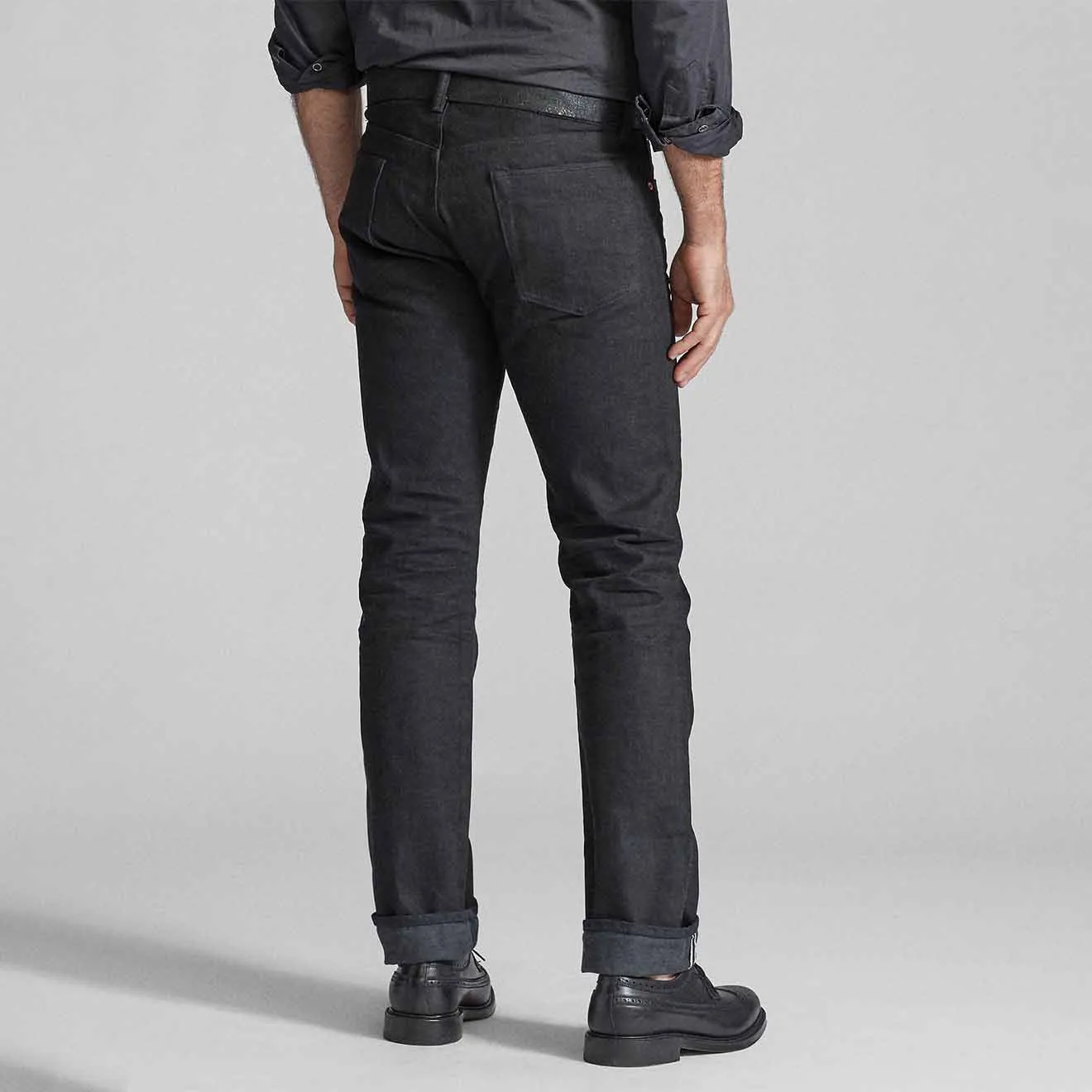 RRL by Ralph Lauren Slim Fit Selvedge Jean Black