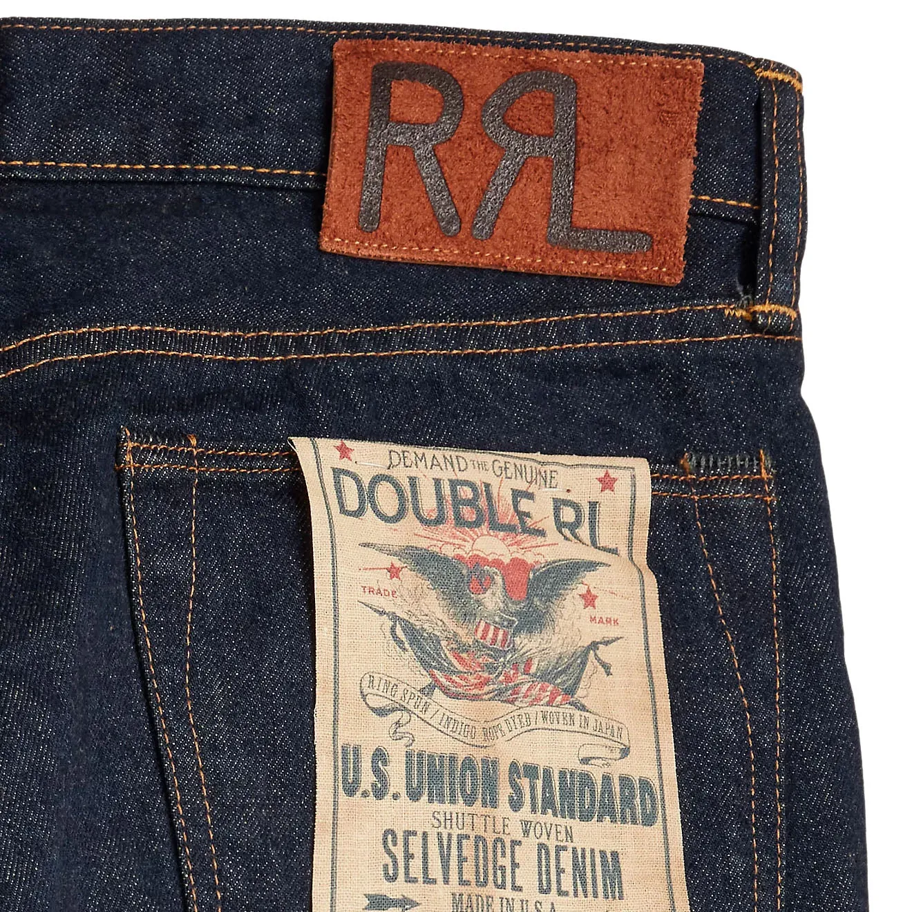 RRL by Ralph Lauren Slim Fit Selvedge Jean Once Washed 3