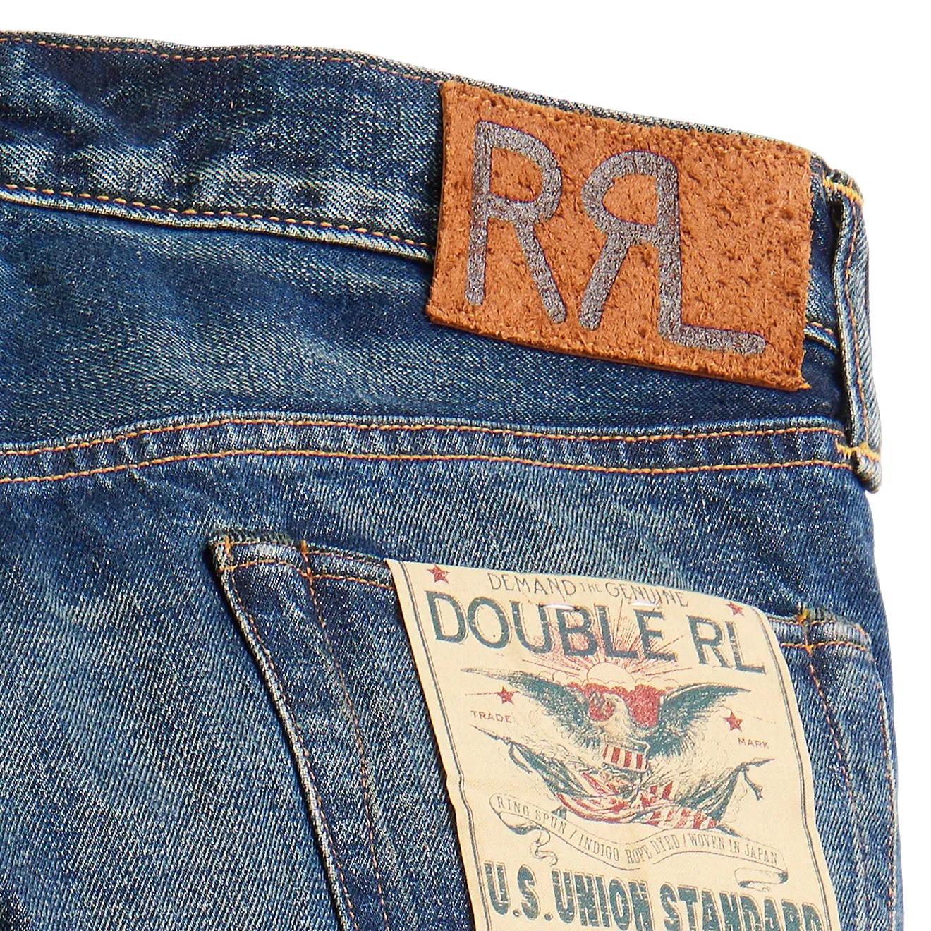 RRL by Ralph Lauren Straight Fit Hawley Selvedge Jean Hawley Wash