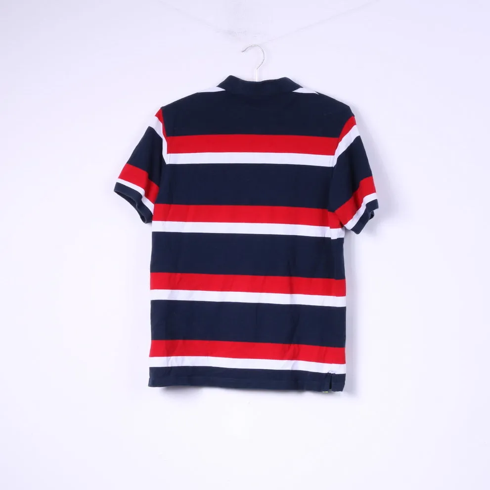 Rugby World Cup 2015 England Rugby Mens M (S) Polo Shirt Striped Cotton Top