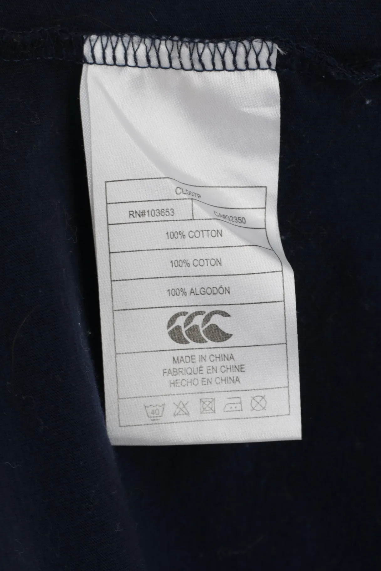 Rugby World Cup 2015 Mens 6XL T-Shirt Navy Cotton Plus Size Graphic Top