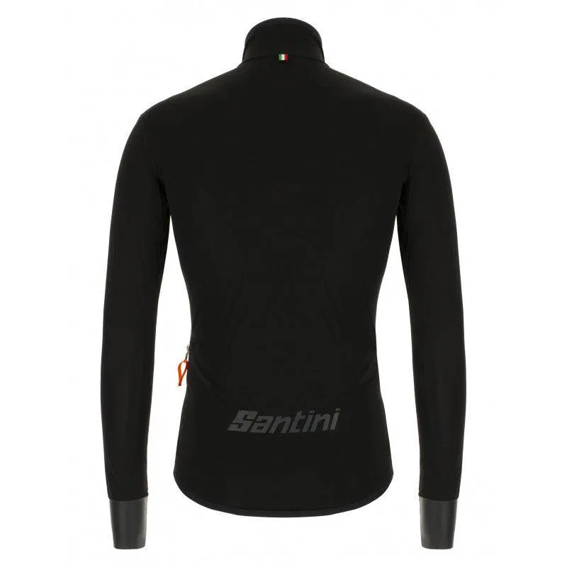 Santini Guard Nimbus Rain Mens Cycling Jacket (Black)