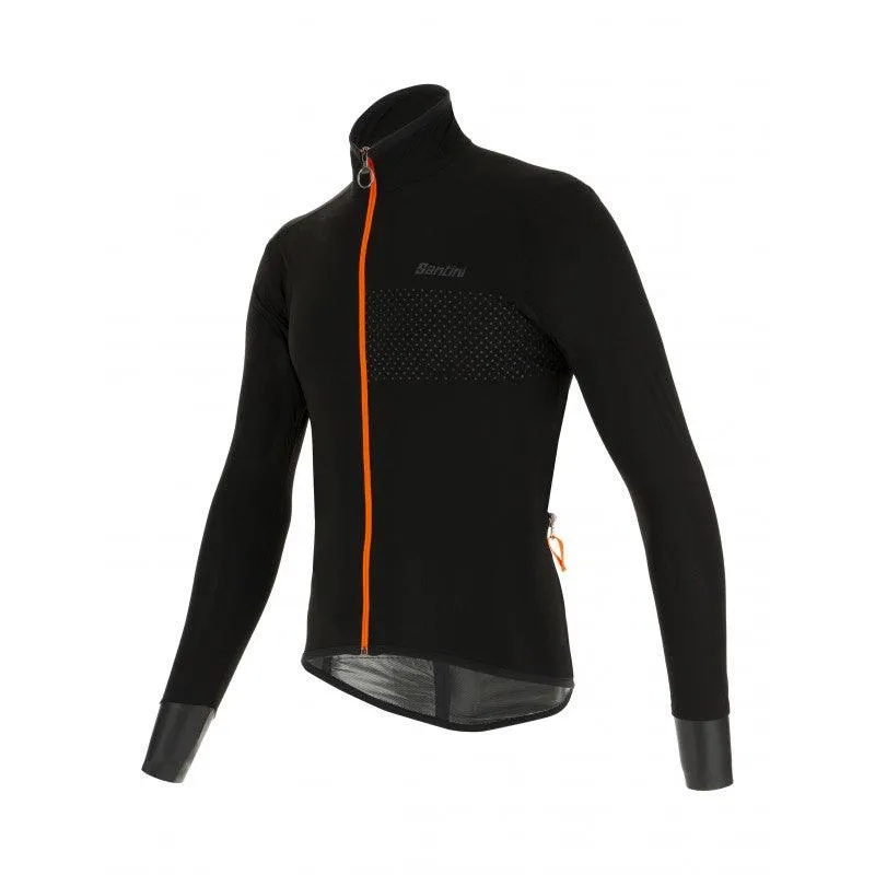 Santini Guard Nimbus Rain Mens Cycling Jacket (Black)
