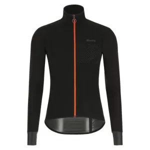 Santini Guard Nimbus Rain Mens Cycling Jacket (Black)