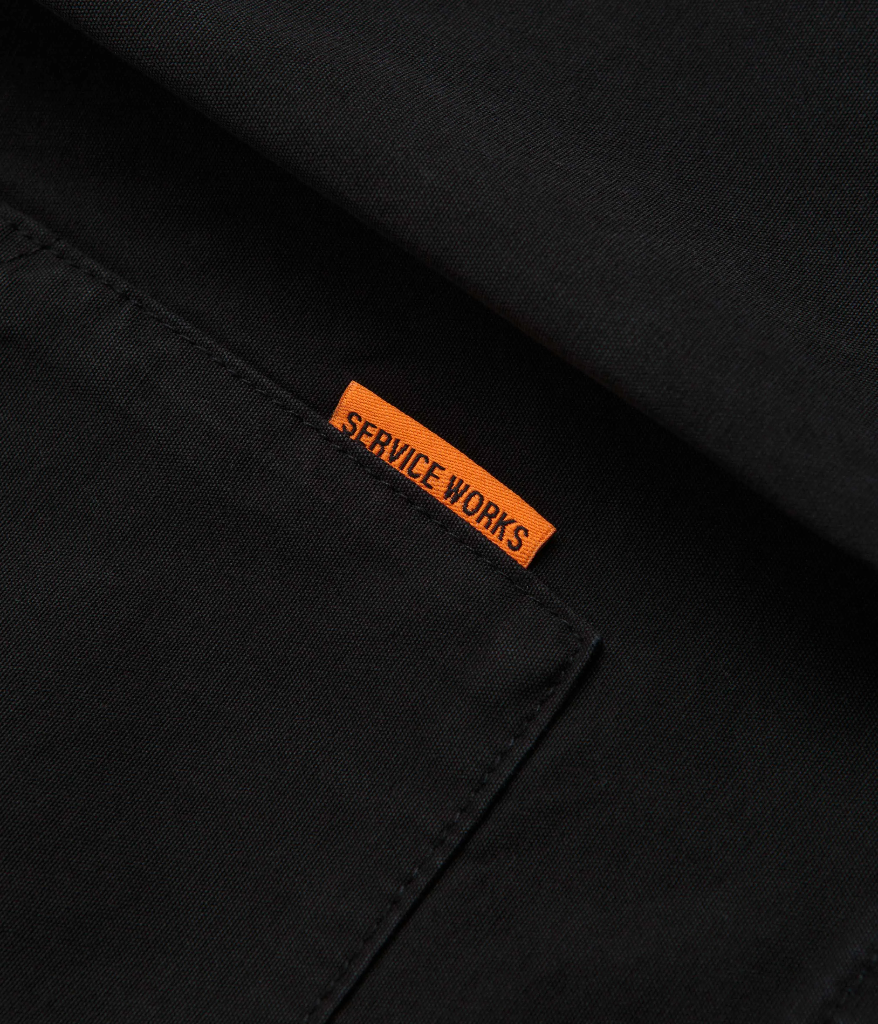 Service Works Fine Twill Waiters Jacket - Black
