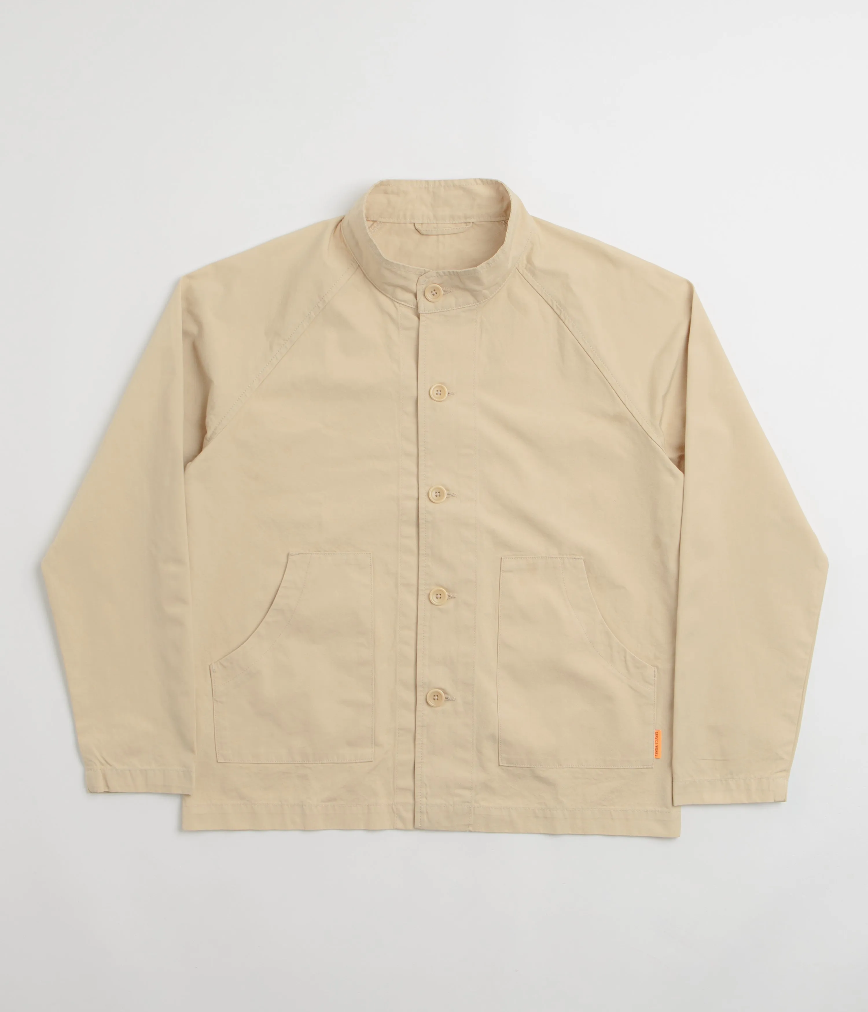 Service Works Fine Twill Waiters Jacket - Pale Khaki