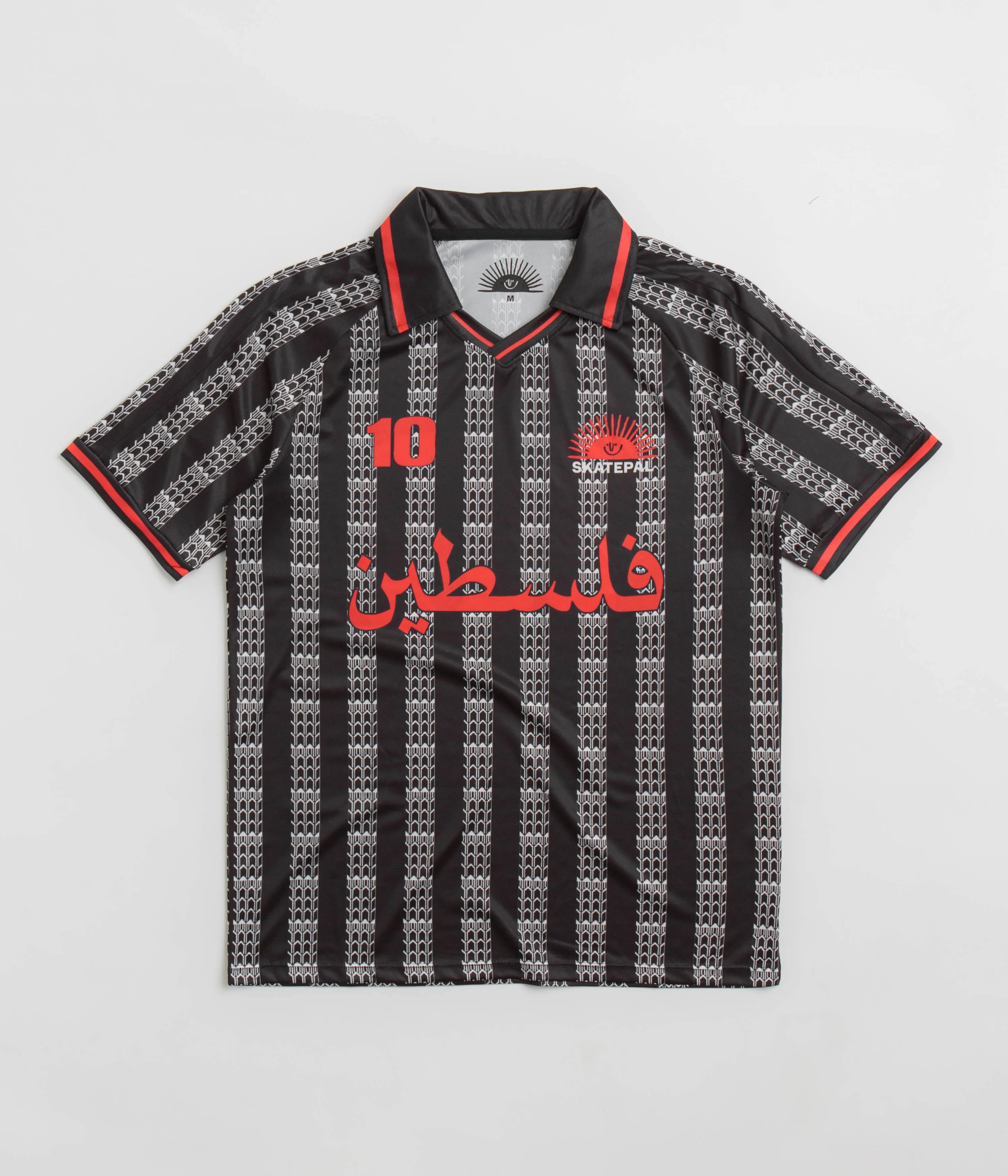 SkatePal Anniversary Football Shirt - Black / Red