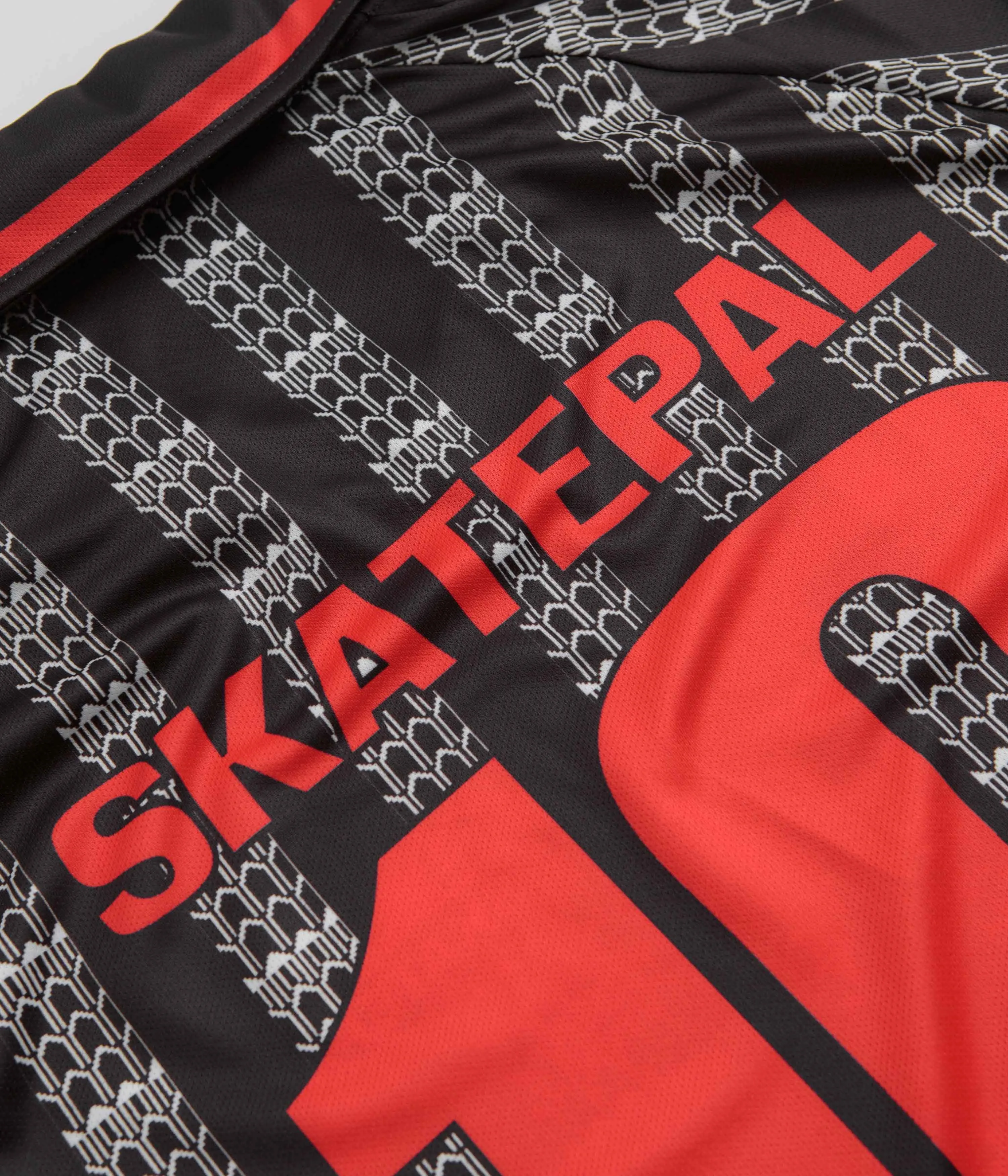 SkatePal Anniversary Football Shirt - Black / Red