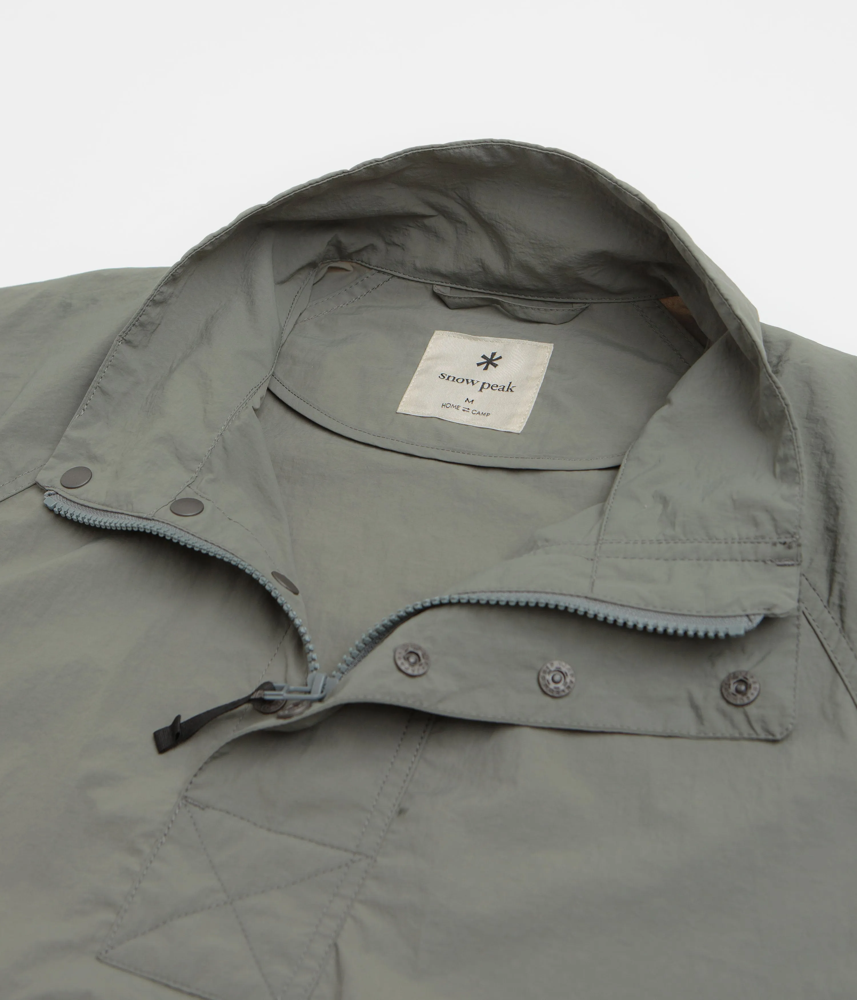 Snow Peak Nylon Tussah Anorak - Light Olive