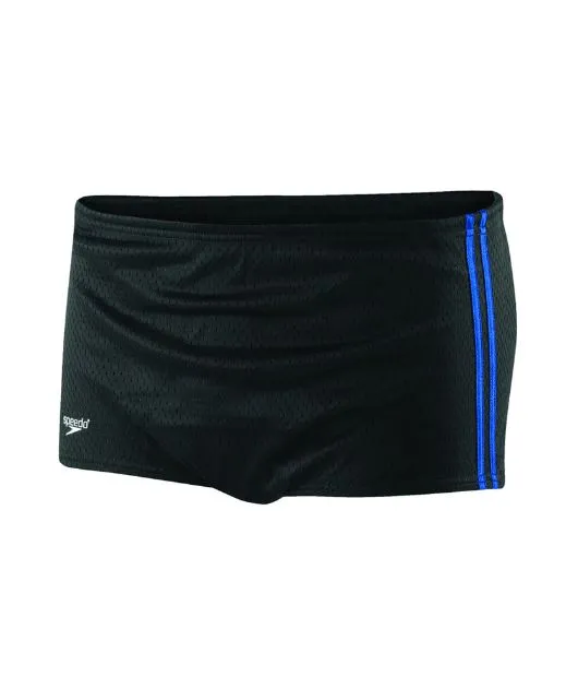 Speedo Men's Poly Mesh Square Leg Black