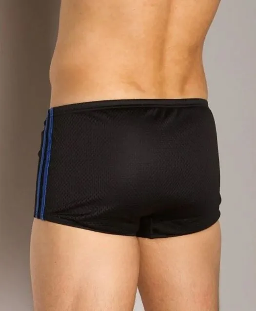 Speedo Men's Poly Mesh Square Leg Black
