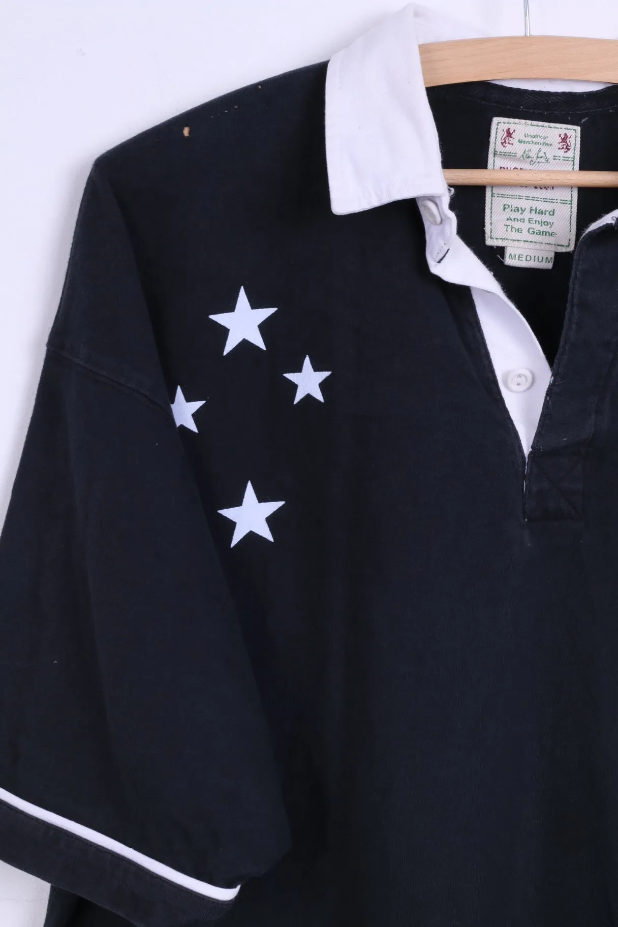 St Bernard Mens M Polo Shirt Cotton Rugby World Cup 2003 New Zealand
