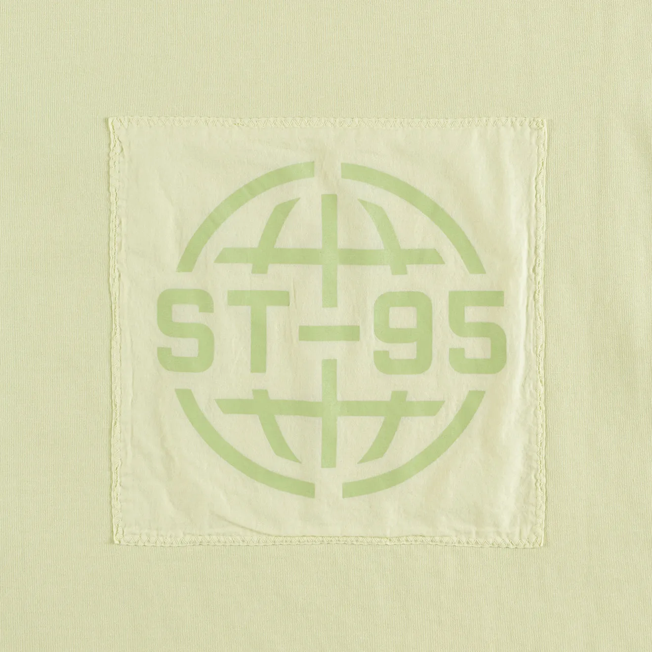 ST95 Urano Patch Oversized SS T-shirt Pale Green