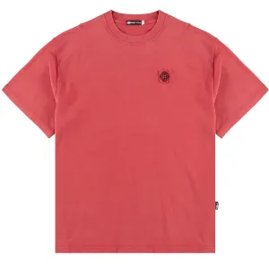 ST95 Urano Patch Oversized SS T-shirt Washed Red