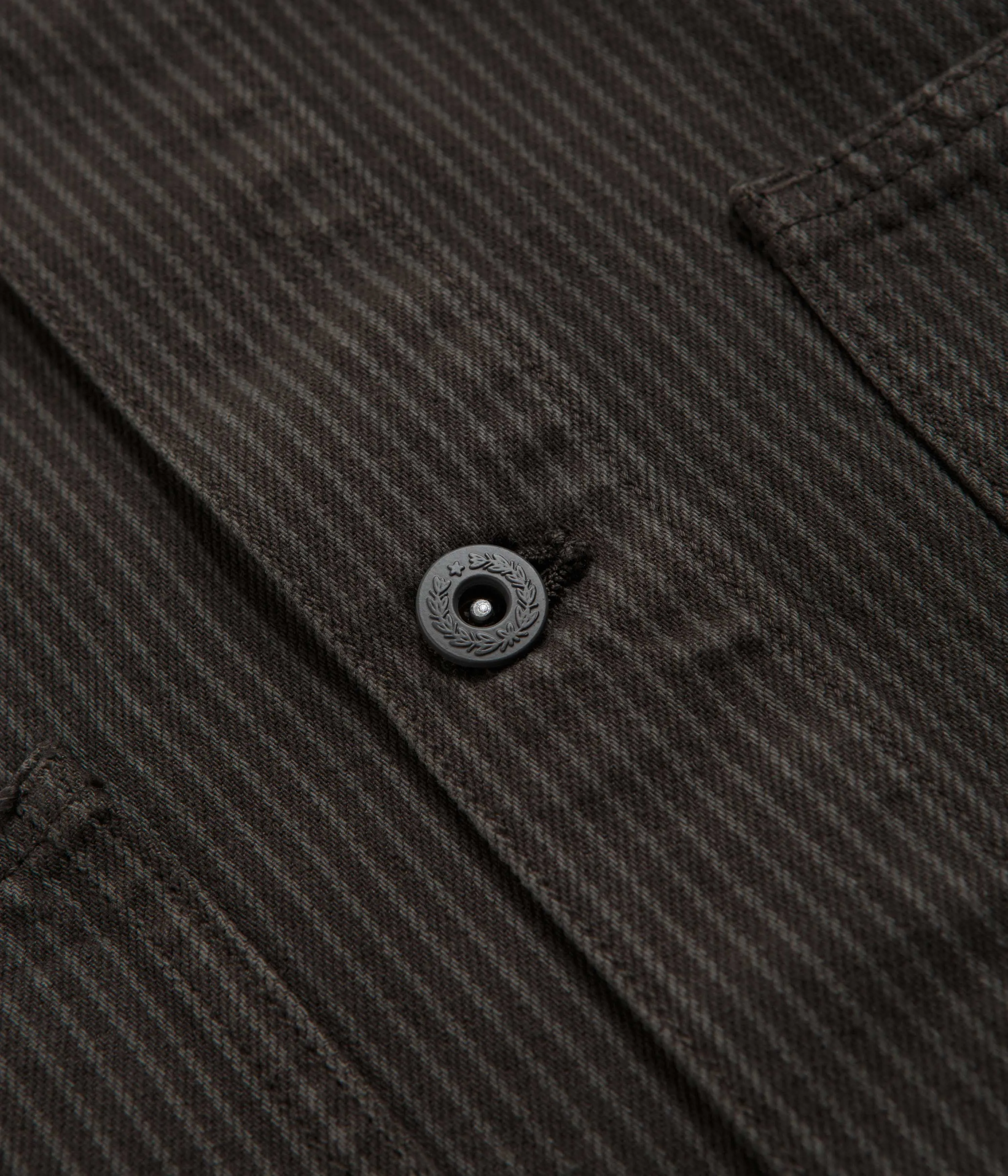 Stan Ray Coverall Jacket - Overdyed Charcoal Hickory