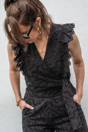 Suncoo Lila Black Blouse