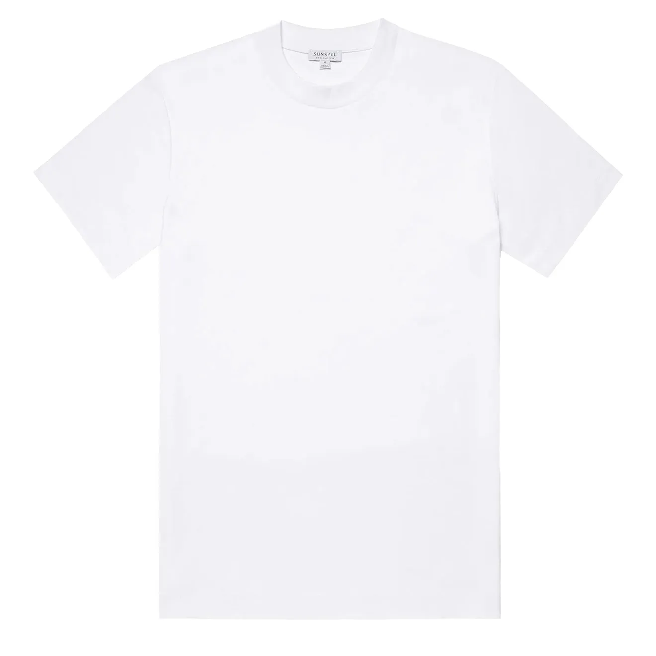 Sunspel Heavy Weight S/S Crew Tee White