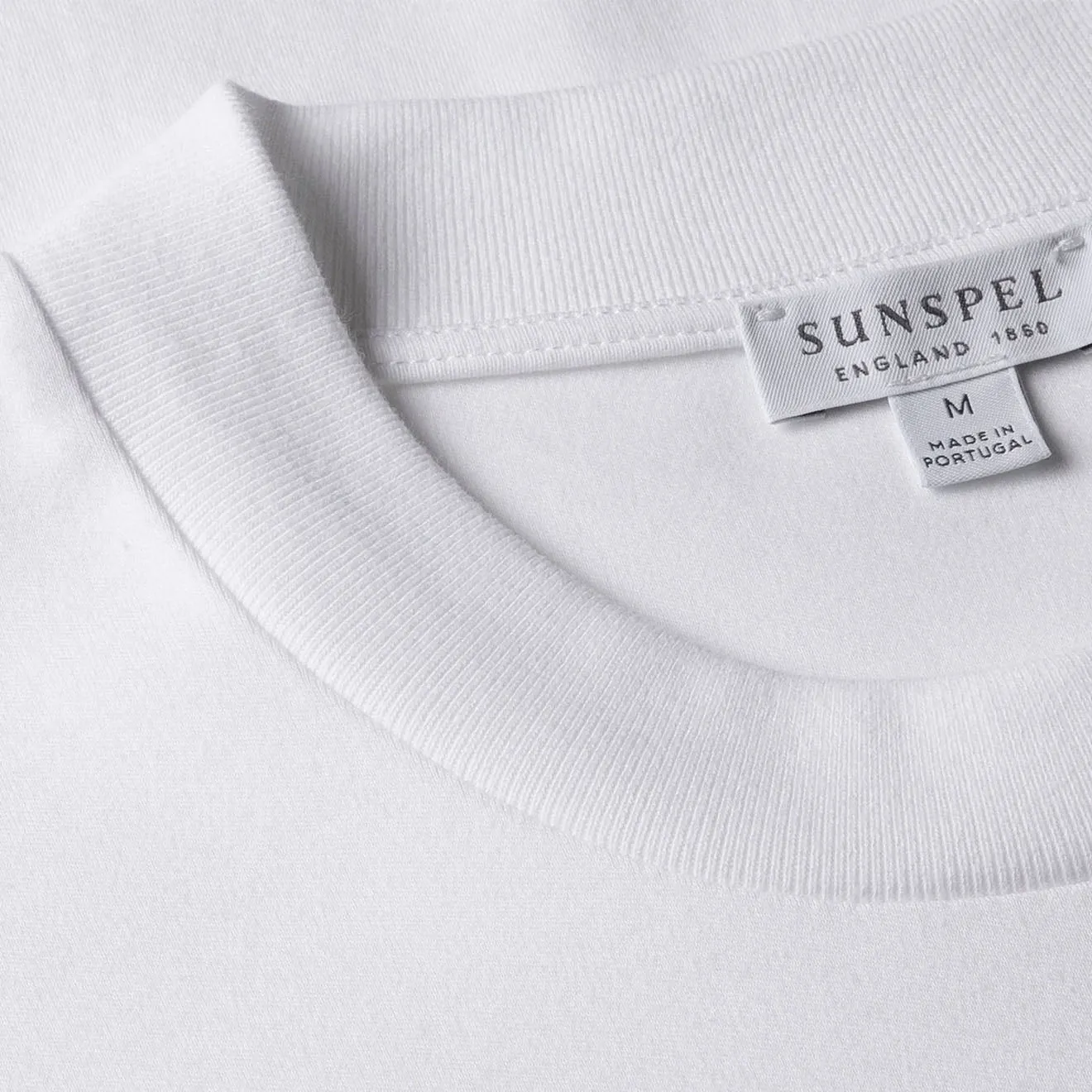 Sunspel Heavy Weight S/S Crew Tee White