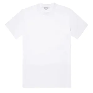 Sunspel Heavy Weight S/S Crew Tee White